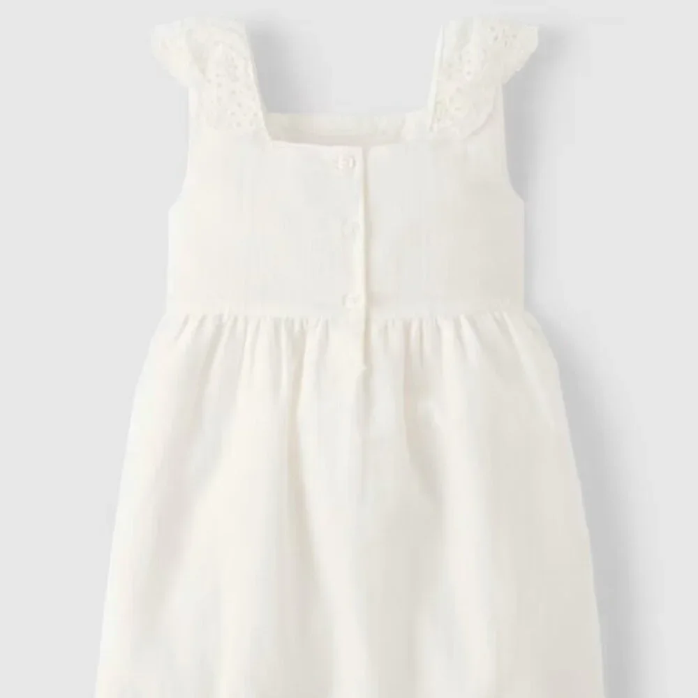 Gymboree Girls Off White Sleeveless Sundress Eyelet Flutter Prairie Fields NWT